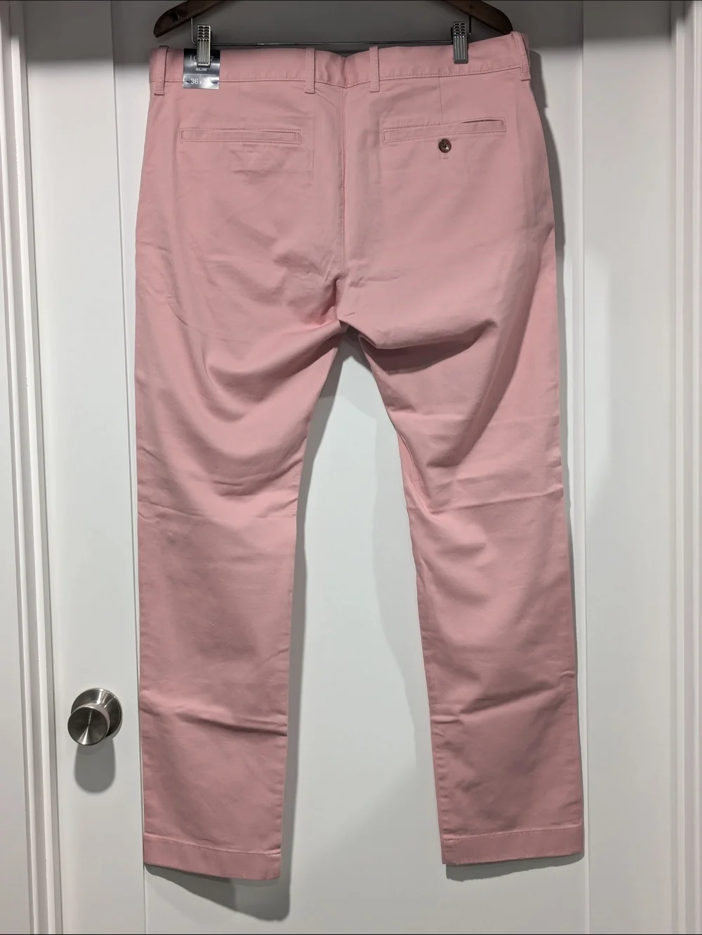 J. Crew Slim Chinos in Light Pink